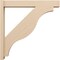 Ekena Millwork 6-in W x 38-in D x 38-in H Funston Block Rough Cedar Woodgrain TimberThane Outlooker, Primed Tan OUTUR060X38X38FST44RCPR - alternate 5